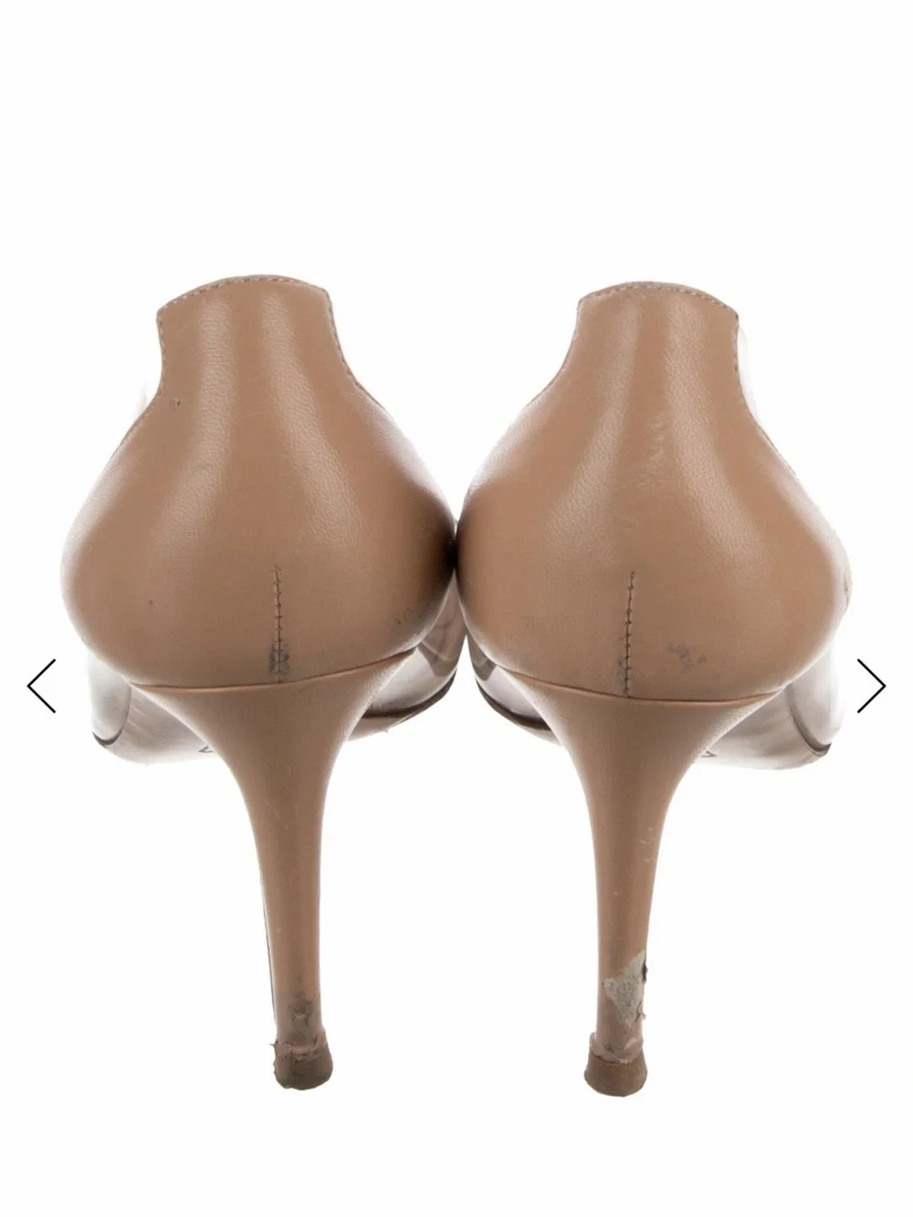 Gianvito Rossi Clear PVC Pumps with Black Pointed Toe